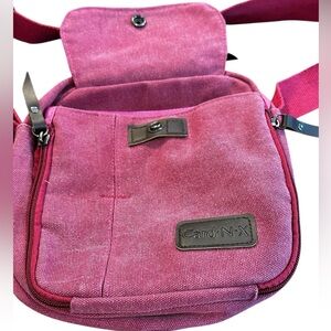 Card N X Multifunctional dark‎ pink / red Crossbody Bag